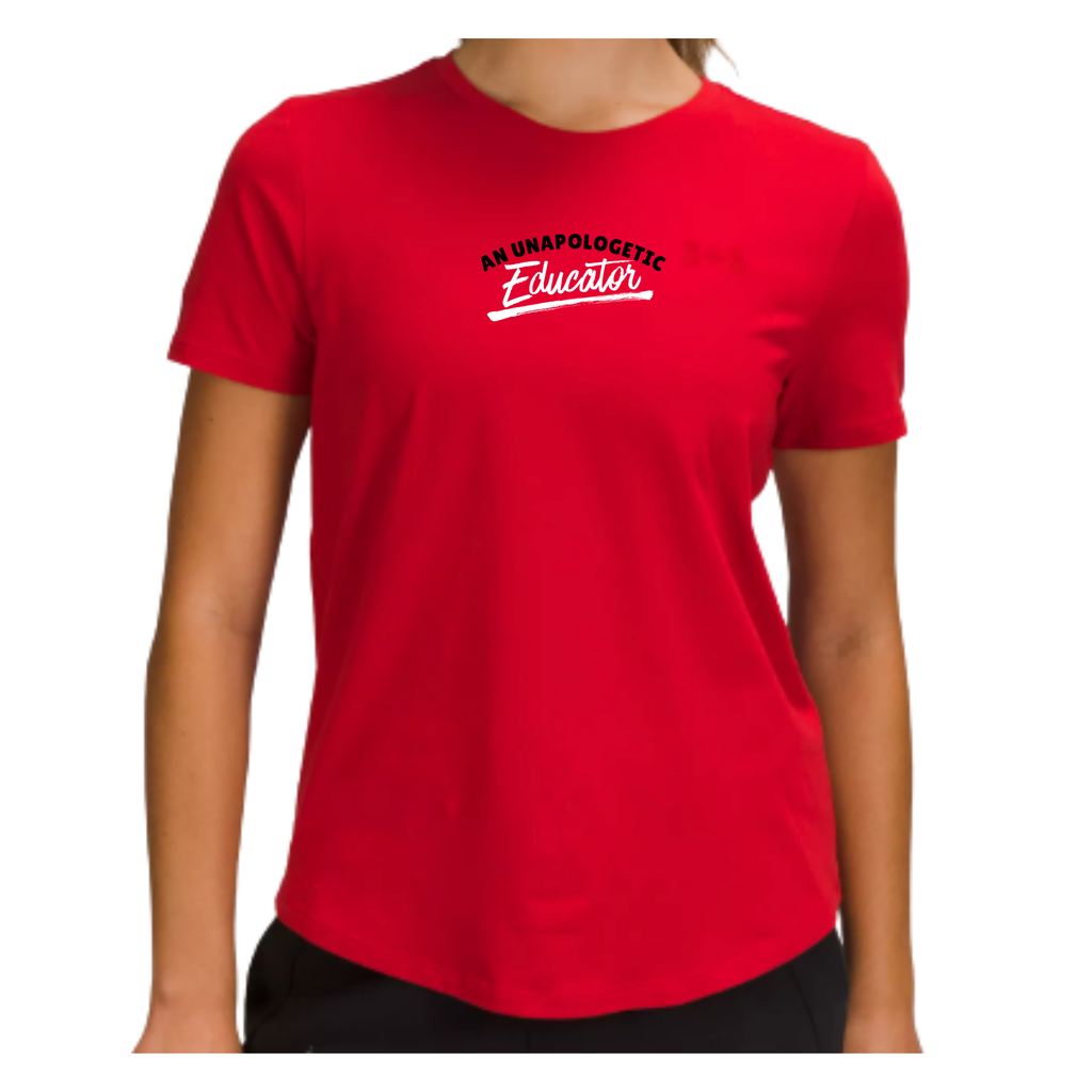 Lulu Lemon Love Crew T-Shirt Unapologetic Educator